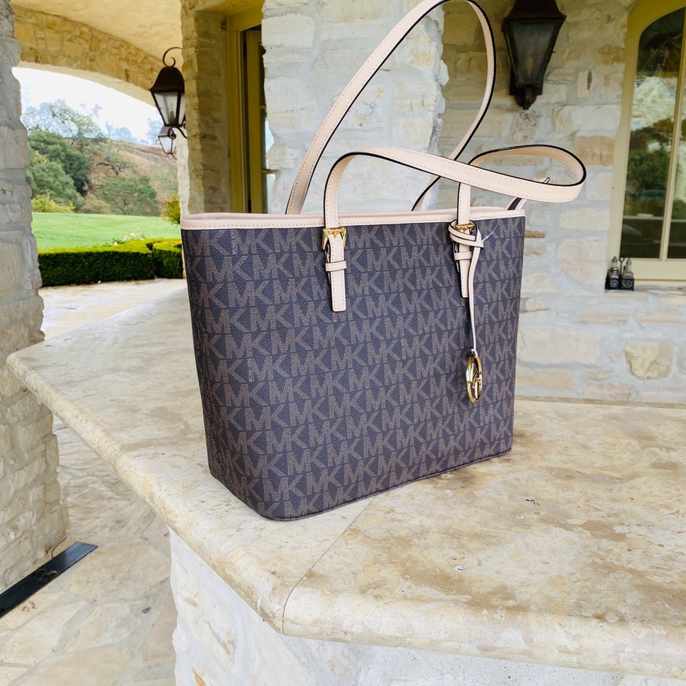 NWT Michael Kors Jet set signature tote&wallet - Picture 8 of 8